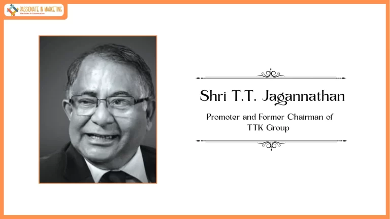 Padma Shri (Posthumous) Awarded to Late Shri T.T. Jagannathan, Promoter and Former Chairman of TTK Group Companies TTK Prestige and TTK Healthcare