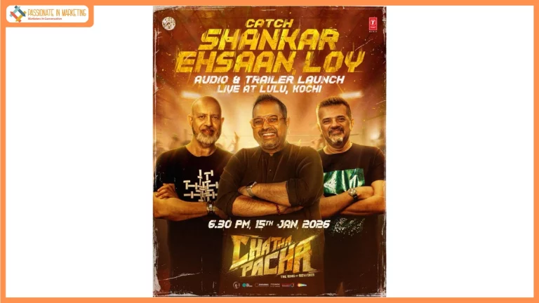 Lulu Mall, Kochi Braces for a Musical Blast as Shankar–Ehsaan–Loy Arrive for the Audio and Trailer Launch of Reel World Entertainment's Chatha Pacha