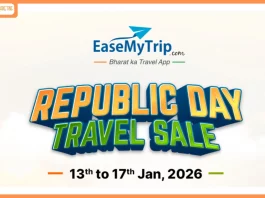 EaseMyTrip Announces ‘Republic Day Travel Sale’ with Big Savings Deals on Flights, Hotels, Buses, Cabs, and Holiday Packages