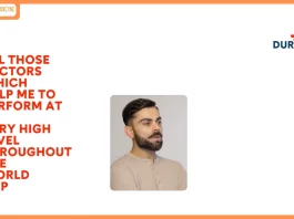 Virat Kohli shares his mantra for enhanced performance