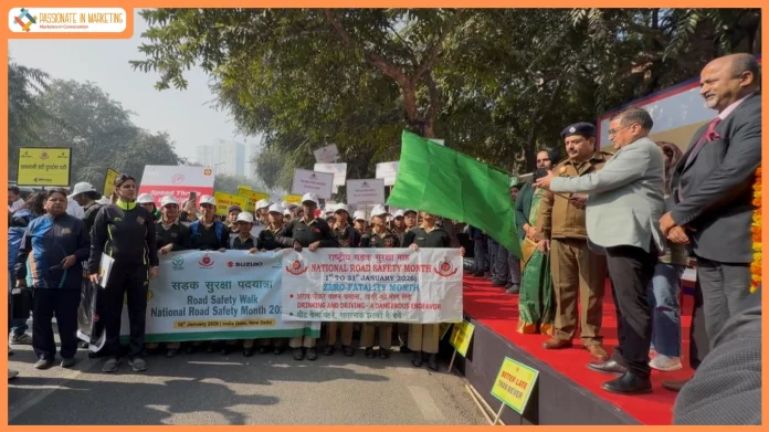 SIAM Organises Road Safety Walk with Delhi Traffic Police for School Children as Part of National Road Safety Month