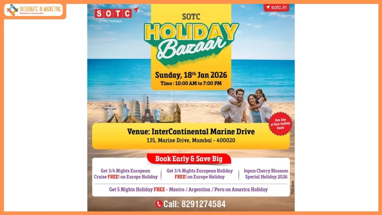 SOTC Travel announces ‘Holiday Bazaar’ across Five Cities on January 18, 2026