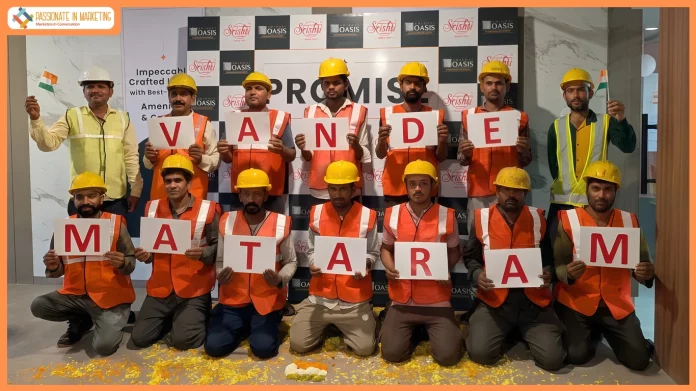 Srishti Group Celebrates Republic Day with ‘Builders of Our City’ Labour Appreciation Initiative at GMLR One