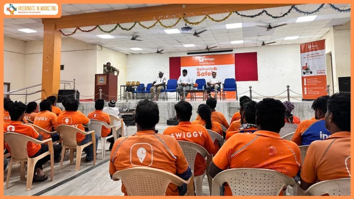 delivering-safely-swiggy-and-chennai-traffic-police-organize-road-safety-awareness-training-for-delivery-executives