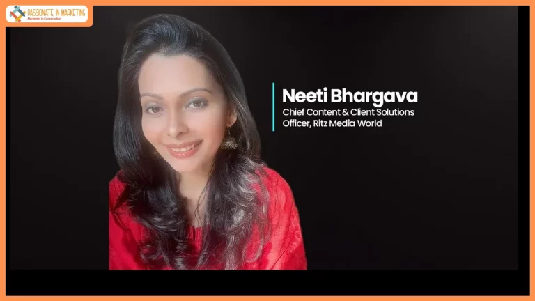 Ritz Media World Appoints Neeti Bhargava as Chief Content & Client Solutions Officer
