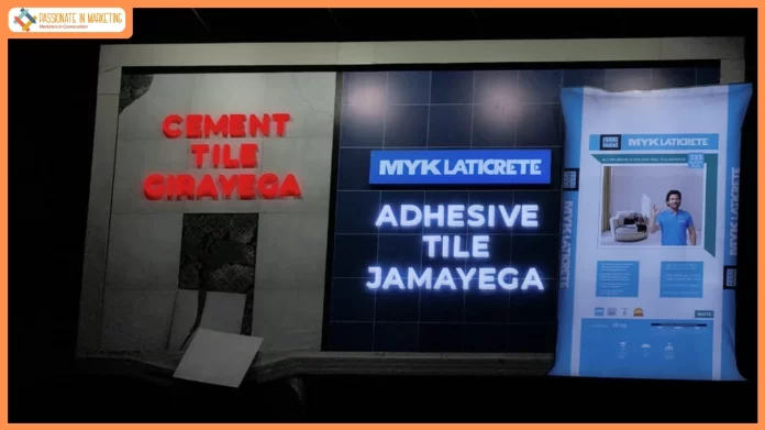 MYK LATICRETE Takes Category Education to the Streets with Disruptive OOH Campaign Challenging Traditional Ways of Tile Installation