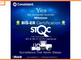 Consistent Infosystems Achieves BIS-ER Certification for Surveillance Solutions