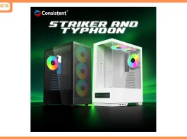 Consistent Launches ‘Striker’ & ‘Typhoon’ Gaming Cabinet Series – With cable Management & Temperature Display Panel