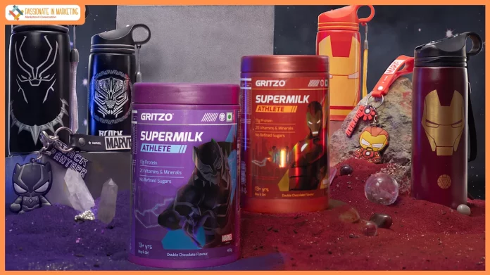Gritzo Launches SuperMilk Inspired By Iconic Marvel Characters