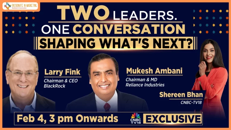 Investing for a New Era: Mukesh Ambani and BlackRock CEO Larry Fink in Exclusive CNBC TV18 Conversation