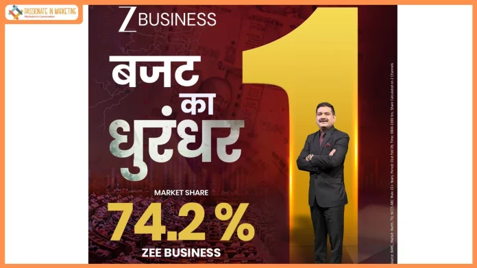 Zee Business Emerges as India’s No.1 Choice on Budget Day, Commanding 74.2% Market Share (BARC)