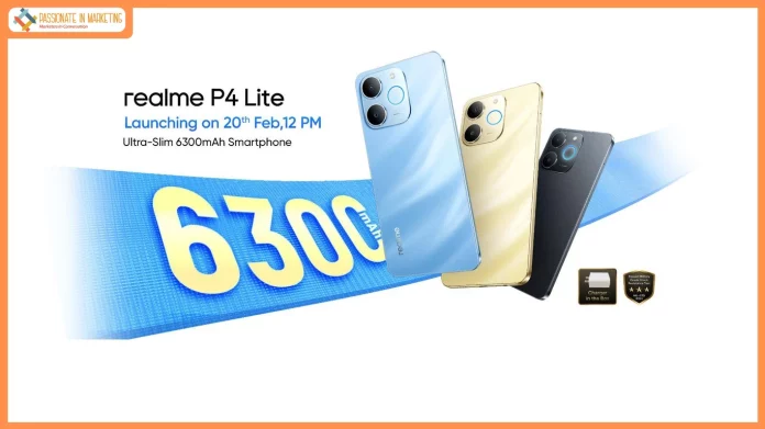 realme P4 Lite 4G set to launch on February 20 with Segment’s largest battery