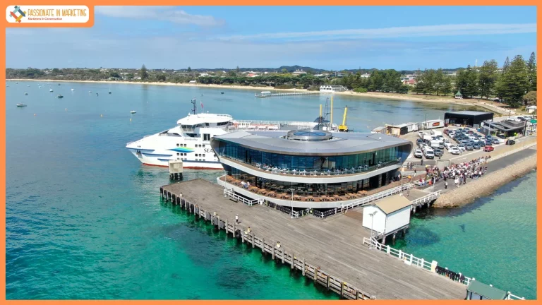 Australia's Most Ambitious Ferry Terminal Opens Entirely Over Port Phillip Bay