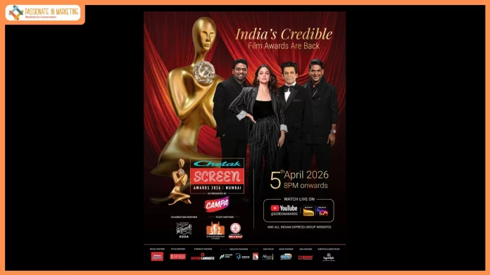Sony Pictures Networks India to telecast the star-studded Chetak SCREEN Awards 2026 LIVE on 5th April