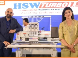HSW Launches India’s First Fastest Single-Head Embroidery Machine ‘Turbo 1.5’ in Bangalore