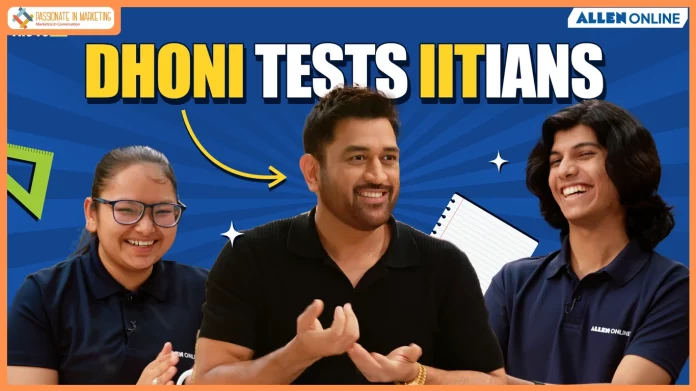 MS Dhoni draws parallels between cricket pressure and JEE expectations in ALLEN Online Series