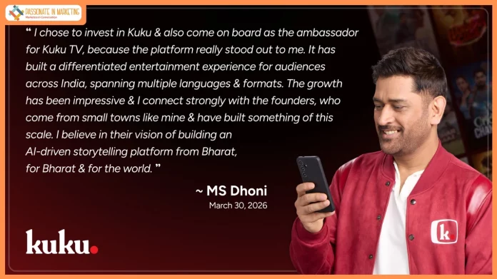 MS Dhoni invests in AI-driven storytelling platform Kuku, joins Kuku TV as brand ambassador