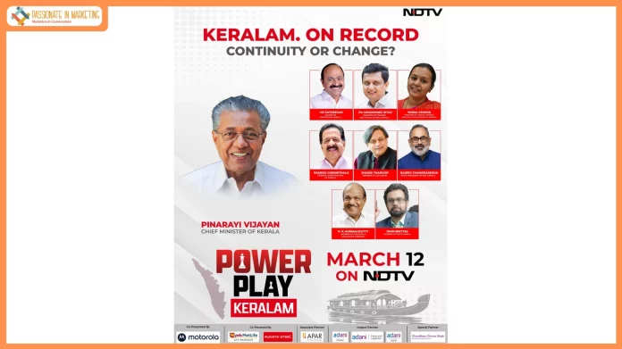 Ahead of the elections, NDTV PowerPlay Keralam sets the stage for the state’s most consequential political conversation; Chief Minister Pinarayi Vijayan to headline the event in Thiruvananthapuram on March 12