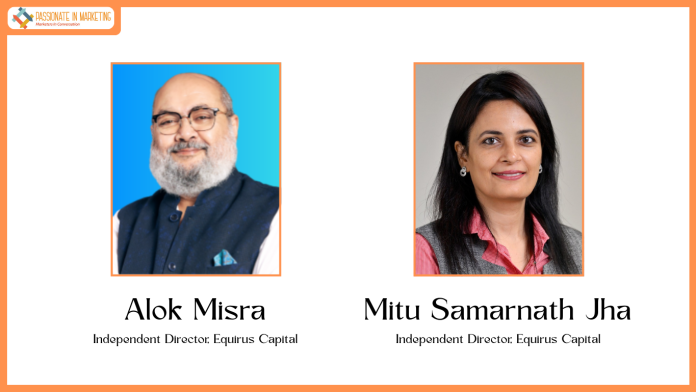 Equirus Capital strengthens board with appointment of Mitu Samarnath Jha and Alok Misra as Independent Directors