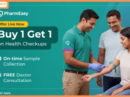 PharmEasy brings back ‘On-time or Free’ campaign with BOGO offer on health checkups PharmEasy brings back ‘On-time or Free’ campaign with BOGO offer on health checkups