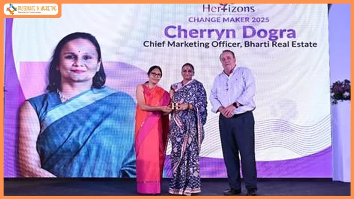 Cherryn Dogra, Chief Marketing Officer at Bharti Real Estate, Honoured with HERizons Awards by Nippon India for Excellence in Marketing