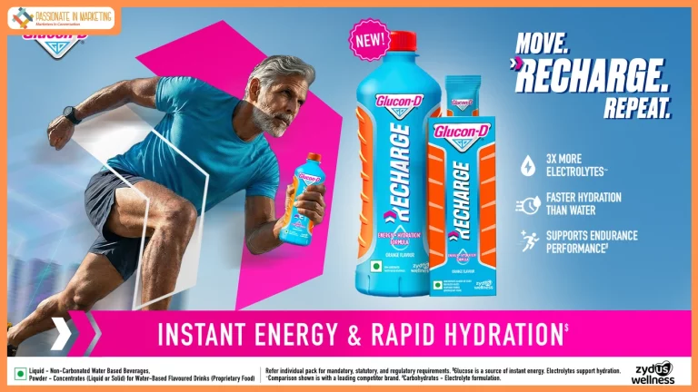 Zydus Wellness forays into performance & sports hydration segment; launches Glucon-D Recharge; appoints Milind Soman as brand ambassador.