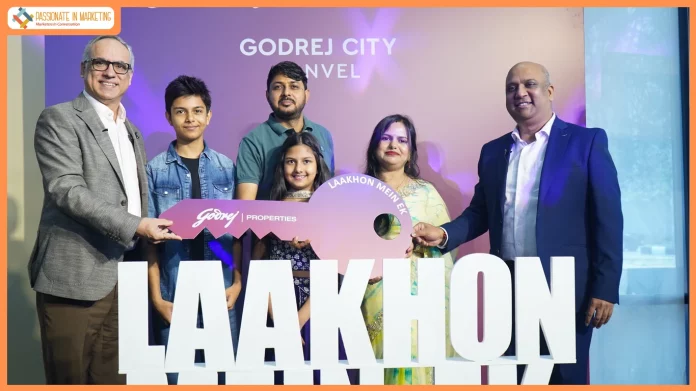 Godrej Properties gifts a free home to a Mumbai based family on the occasion of achieving 1,00,000 home sales