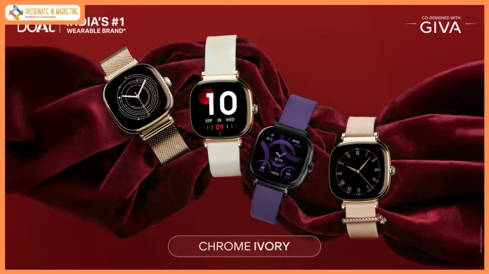 boAt unveils Chrome Ivory: A Jewellery-Inspired Premium Smartwatch for Women, Co-Designed with GIVA
