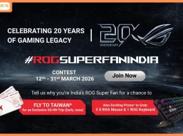 ASUS ROG Celebrates 20 Years of Gaming Excellence with Launch of ROG Super Fan India Community Campaign