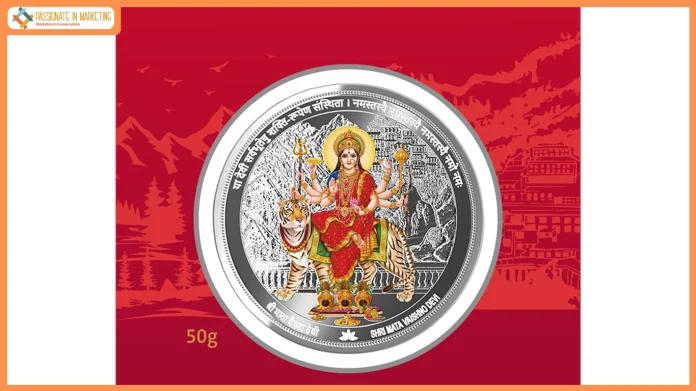 MMTC-PAMP Marks Navratras with Launch of 50g 999.9+ Pure Silver Vaishno Devi Coin