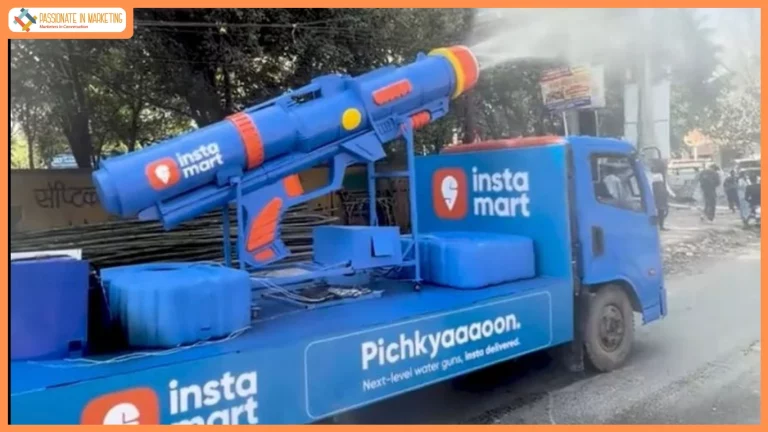 Instamart Rolls Out a Giant Moving Water Gun, Turning City Streets into a Holi Celebration