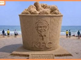 KFC Unveils India’s Tallest Sand Bucket at RK Beach to Celebrate New Restaurant Opening
