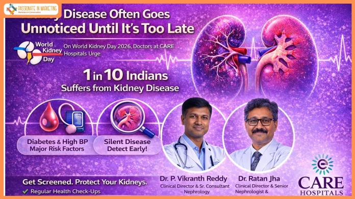 Diabetes, Hypertension Major Risk Factors for Kidney Disease, Say CARE Doctors