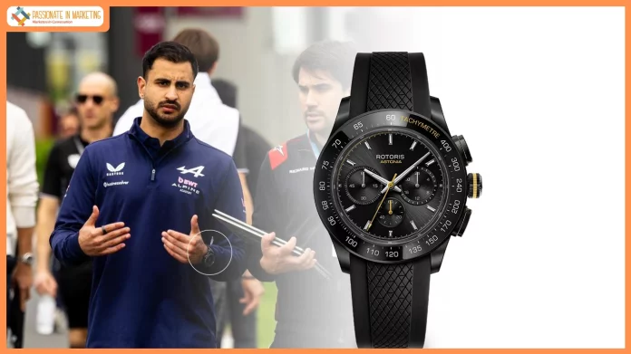Indian Watch Brand 'Rotoris' Appears on Formula 1 Grid for the First Time