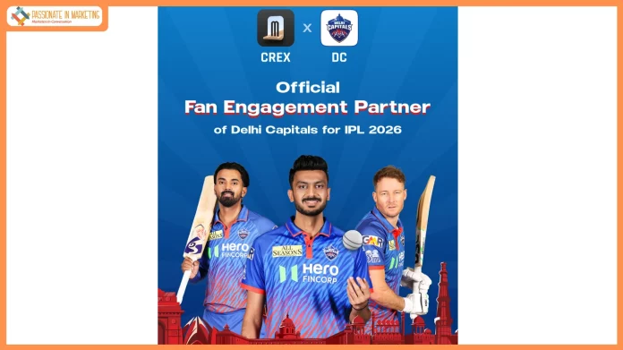 CREX Partners with Delhi Capitals as Official Fan Engagement Partner for T20 SEASON 2026