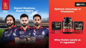 Optimum Nutrition strengthens RCB partnership with ‘Optimum Advantage of Champions’ campaign