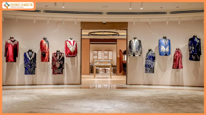 Display of Luxury Menswear Collection
