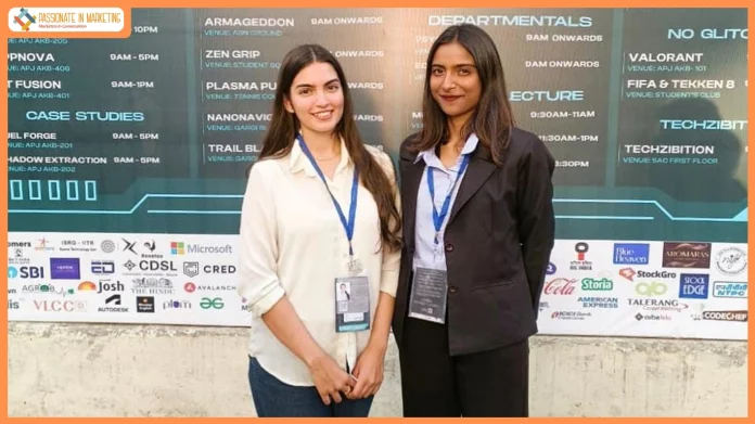 Rahat Shuja and Khushi Kumari of Galgotias University, winners of the Verdict National Debate Competition at Cognizance 2026, IIT Roorkee