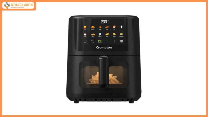 Crompton Launches Ameo Pro 5.5L Air Fryer with Even Heating Technology for Consistent Cooking