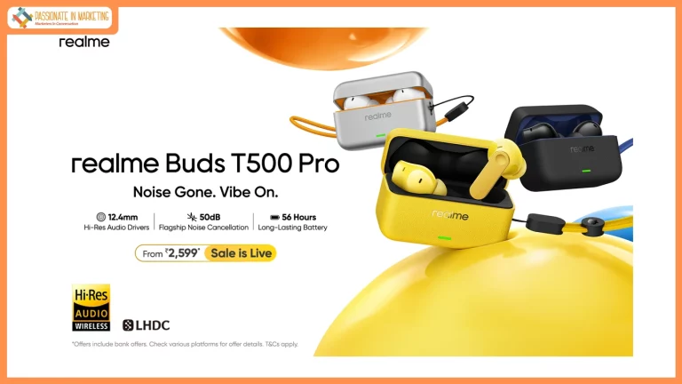 realme Buds T500 Pro equipped with immersive ANC and a unique candy-inspired design goes on sale from 23rd April starting at ₹2,599