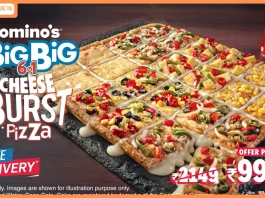 The Big Big 6-in-1 Pizza gets cheesier with Domino’s new Cheese Burst upgrade