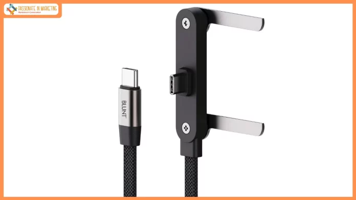 Blunt Launches VOLT X, an Innovative 240W USB-C Cable with Built-In Phone Stand