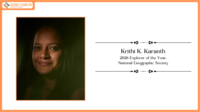 National Geographic Society Names Krithi K. Karanth 2026 Explorer of the Year