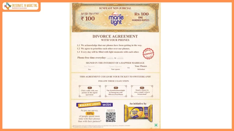 Sunfeast Marie Light encourages couples to ‘Divorce their phones’