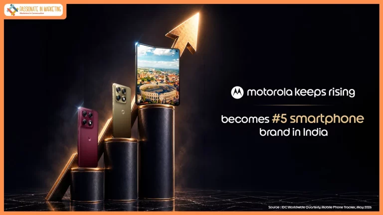 Motorola Breaks into India’s Top 5 Smartphone Brands, strengthening its growth momentum driven by premium portfolio expansion, AI-led innovation and aspirational design language