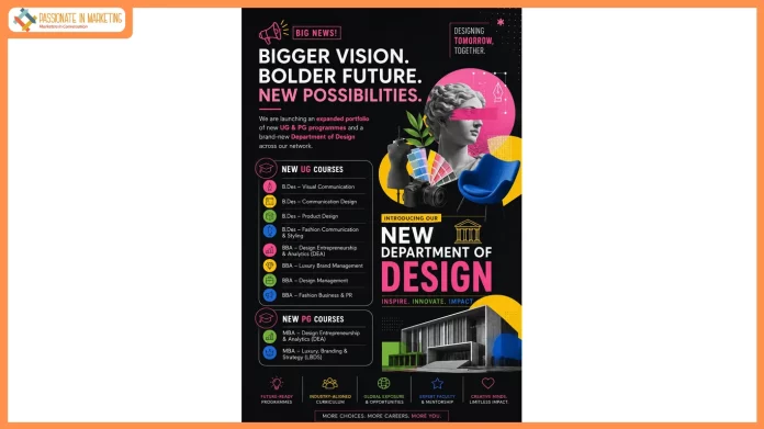 New Department of Design launched to strengthen interdisciplinary learning and prepare students for emerging careers in the creative economy