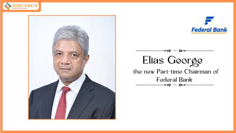 Elias George appointed as the new Part-time Chairman of Federal Bank