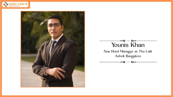Younis Khan Appointed as the New Hotel Manager at The Lalit Ashok Bangalore