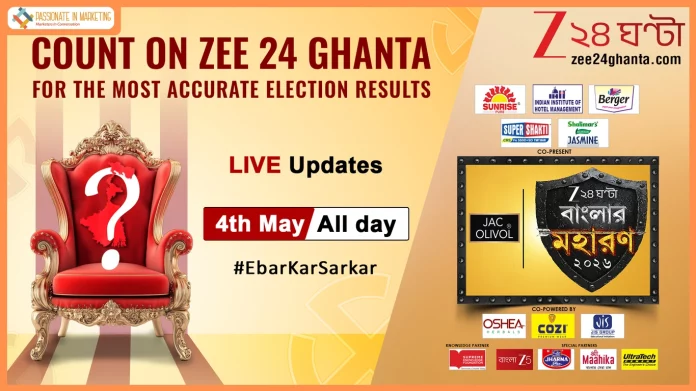 Zee 24 Ghanta to Deliver Comprehensive Counting Day Coverage with ‘Banglar Maharan 2026’