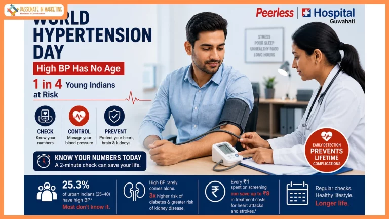 Hypertension no longer an ‘old age’ disease; 1 in 4 young urban Indians at risk: Peerless Hospital Guwahati